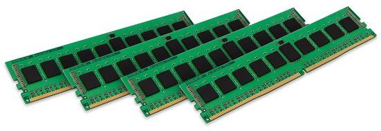 Kingston ValueRAM 32GB Kit (4x8GB) 2133MHz DDR4 ECC Reg CL15 DIMM 2Rx8 Intel Certified Desktop Memory (KVR21R15D8K4...