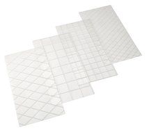 Cake Boss Decorating Tools 4-Piece Quilted Fondant Imprint Mat Set, Clear N14
