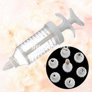 8 Pcs Nozzles Icing Cake Decorating Tool Set Piping Syringe Modelling Tools N2
