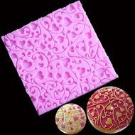 Anyana Love Heart Vine Wedding Valentine&#039;s Day Silicone Fondant Mat Cake Decorating Pastry Gum Pastry Tool Kitchen... N2