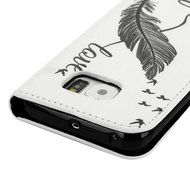 S6 Edge Case,Samsung Galaxy S6 Edge Case - Wallet Folio Flip Premuim PU Leather Case Colorful Print Design with... N7