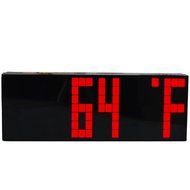 T Tocas Large Big Number LED Snooze Wall Desk Alarm Clock Thermometer Calendar (Green) N10