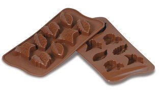 NY Cake Silicone Holiday Leaves 8 Cavities 8&quot; l x 4&quot; w