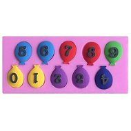 Y&amp;XL&amp;H Numbers 0-9 Ballon Shaped Fondant Cake Chocolate Silicone Molds,Decoration Tools Bakeware N3
