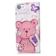 iPhone 7 Case (4.7 inch) - Wallet Folio Flip Premuim PU Leather Case Colorful Print Design with Stand Magnetic... N43