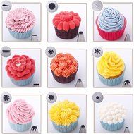 Cake Decoration tips set-FUNJIA Decorating Tip Set, 24-Piece decorating tips, Stainless Steel Baking Tools Supply... N3