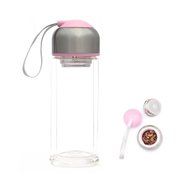 Portable Glass Infuser Mug And Hibiscus Tea Set