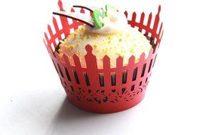 Kuke 24 pcs Garden Fence Laser Cut Cupcake Wrappers Cupcake Liners Muffin Container for Baby Shower Baby Birthday... N2