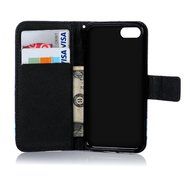 iPhone 7 Case (4.7 inch) - Wallet Folio Flip Premuim PU Leather Case Colorful Print Design with Stand Magnetic... N46