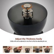 Manual Burr Coffee Grinder for Bean and Spices, Adjustable Hand Crank Mill for Espresso, French Press N2