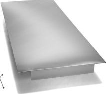 Kitchenaid W10136753 25 cu. ft. Bottom Mount Refrigerator Side Panel Kit - Stainless Steel