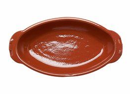 Costa del Sol Handmade Ceramic Spanish Glazed Chicken Pot, Rust