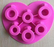 HSE New Arrival Heart Type Love Ice Ring Mold Muffin Sweet Candy Jelly Ice Cube Tray