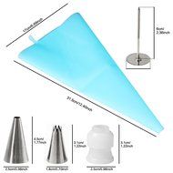 Piping Tips, MCIRCO Cake Decorating Supplies 57-piece Stainless Steel Cookies Cupcake Decorating Kits Frosting... N8