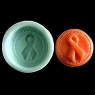 Y&amp;XL&amp;H Round Silk Ribbon Fondant Cake Chocolate Resin Clay Candy Silicone Mold,L7cmW7cmH3.1cm