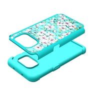 Galaxy S7 Edge Case, HLCT Rugged Shock Proof Dual-Layer Case for Samsung Galaxy S7 Edge (2016) (Green White A) N9