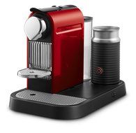 Nespresso C121-US-RE-NE1 Citiz Espresso Maker with Aeroccino Milk Frother, Red N3