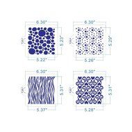ART Kitchenware New 8pcs/set Bubble Impression Stencil Stone,Zebra,Animal Skin Template Fondant Cake Decorating... N2