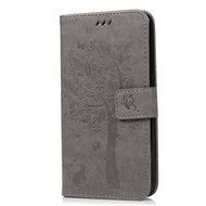J7 Case,Samsung Galaxy J7 Case (2015 Version) - Wallet Embossed Butterflies Tree Premuim PU Leather Soft TPU Inner... N3