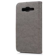 J7 Case,Samsung Galaxy J7 Case (2015 Version) - Wallet Embossed Butterflies Tree Premuim PU Leather Soft TPU Inner... N4