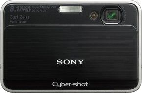Sony Cybershot DSC-T2 8MP Digital Camera with 3x Optical Zoom (Black) N19