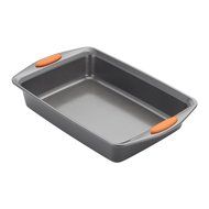 Rachael Ray Oven Lovin&#039; Nonstick Bakeware 9-Inch-by-13-Inch Cake Pan, Orange N2