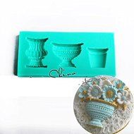 Anyana Vase Silicone Fondant Mold Cake Decorating Pastry Gum Pastry Tool Kitchen Tool Sugar Paste Baking Mould...