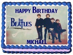 The Beatles Edible Frosting Sheet Cake Topper - 1/4 Sheet
