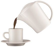 Aerolatte Cafe Porcellana Stove Top Espresso Maker, 4-Cup, Black N4