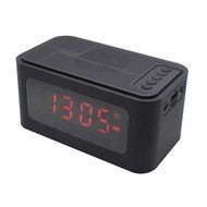 Portable Alarm Clock Radio Bluetooth Speaker with Stereo Bass, LCD Display, FM Radio, TF Card,Built-in Mic for... N2