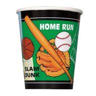 Cardboard Classic Sports Cake Bunting Topper