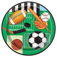Cardboard Classic Sports Cake Bunting Topper N2