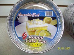 Durable Foil Round Cake Pans 3 packs of 3 = 9 pans