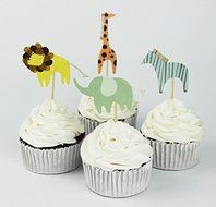 Yunko Set of 24 Cake Cupcake Decorative Cupcake Topper for Kids Birthday Party Themed Party Baby Shower (Guitar) N2