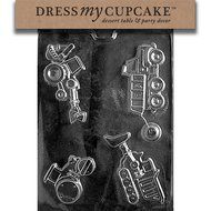 Dress My Cupcake Chocolate Candy Mold, Construction Vehicles Dump Truck