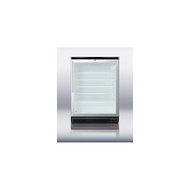 SCR600BLBIPUBHV Commercially approved built-in undercounter glass door beverage center for red wine and ale, with...