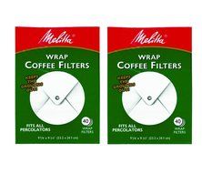 Melitta USA Inc 627402 White Wrap Coffee Filter 40 Filters