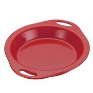 Rachael Ray Stoneware 9-Inch Pie Baker, Orange N2