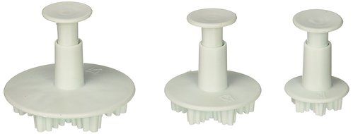 Longzang 3-Piece Decorating Fondant Embossing Tool Snow Flower Plunger Cake Cutter N2