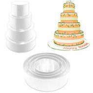 4 Tier Round wedding cake pan 6&quot;, 8&quot;, 10&quot; &amp; 12&quot; (extra deep 5&quot;)