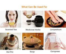 XDOBO Corn Fiber Reverse Fold Tea Bags in Clay Pot Soup Filter Bag Empty Tea Bags Braised Food Bags Coffee Bags... N6