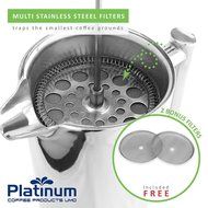 Platinum French Press Coffee Stainless Steel Double Wall 1000ml / 34OZ 1 Liter Insulated Double Wall. Makes 8... N7
