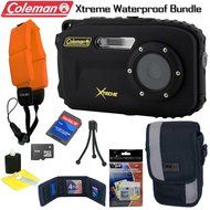 Coleman C5WP-BK Xtreme 12MP 33ft. Waterproof Digital Camera Bundle N2