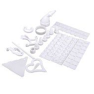 Carlie 100 Pieces DIY Cake Decoration Kit Eco-friendly Mold Cookie Biscuit Cupcake Decorating Kit With Box Packing N2