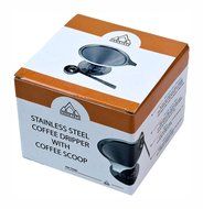 Premium Cone Coffee Dripper - Stainless Steel Pour Over System - No Paper Filter Needed - Includes a Matching... N3