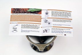 Premium Cone Coffee Dripper - Stainless Steel Pour Over System - No Paper Filter Needed - Includes a Matching... N4