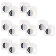 Blue Octave LW82 In Wall 8" Speakers Home Theater Surround Sound 2-Way 7 Pair Pack