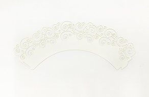 HUAL Cupcake Wrappers 50 Filigree Artistic Bake Cake Paper Cups Wave Lace Laser Cut Liner Baking Cup Muffin Case... N2