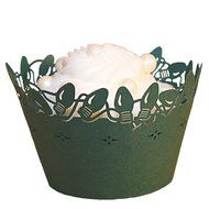 Filigree Regular Cupcake Wrapper, White, 12 pack N2
