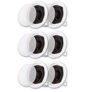 Acoustic Audio R191 In Ceiling / In Wall Speaker 3 Pair Pack 2 Way Home Theater 1200 Watt R191-3PR